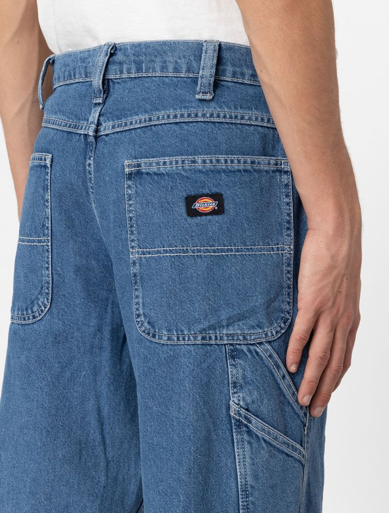 Load image into Gallery viewer, Dickies Men&#39;s Garyville Denim Pants Classic Blue DK0A4XECCLB1
