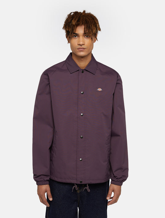 Dickies Men's Oakport Coach Jacket Plum DK0A4XEWJ561