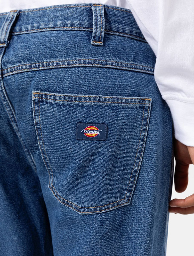 Load image into Gallery viewer, Dickies Houston Denim Pants Classic Blue DK0A4XFLCLB
