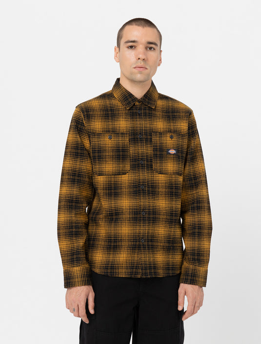 Dickies Evansville Long Sleeve Shirt Dried Tobacco DK0A4XGTF991