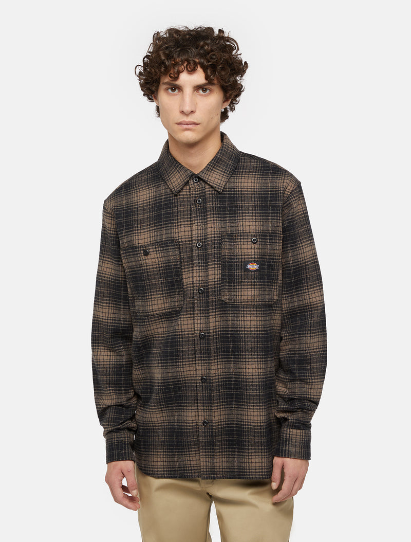 Load image into Gallery viewer, Dickies Men&#39;s Evansville Long Sleeve Shirt Mushroom DK0A4XGTMR
