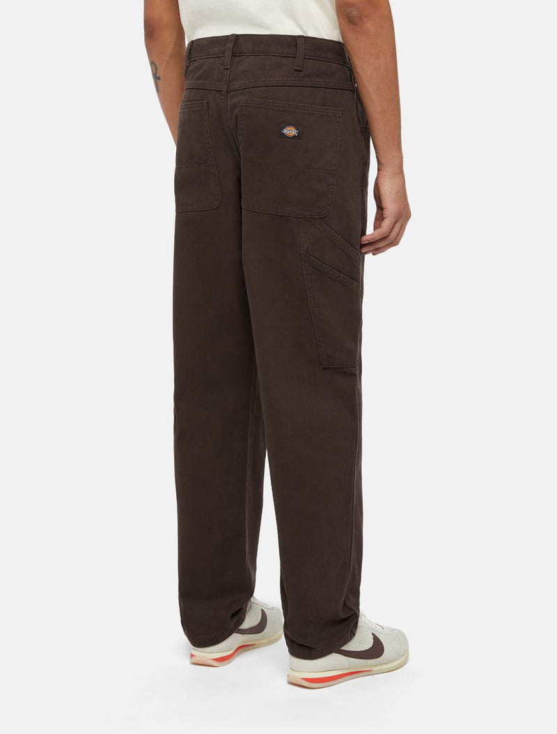 Load image into Gallery viewer, Dickies Men&#39;s Duck Canvas Carpenter Pants Dark Brown DK0AXIF0DB1
