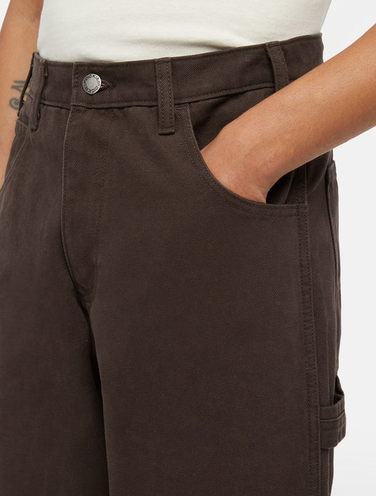 Dickies Men's Duck Canvas Carpenter Pants Dark Brown DK0AXIF0DB1