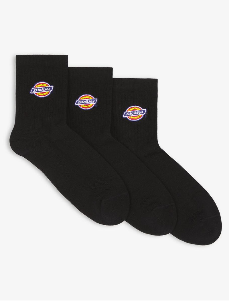 Load image into Gallery viewer, Dickies Unisex Mid Valley Grove Socks Black DK0A4Y9OBLK
