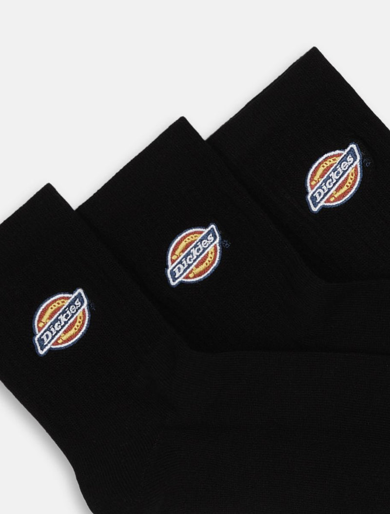 Load image into Gallery viewer, Dickies Unisex Mid Valley Grove Socks Black DK0A4Y9OBLK
