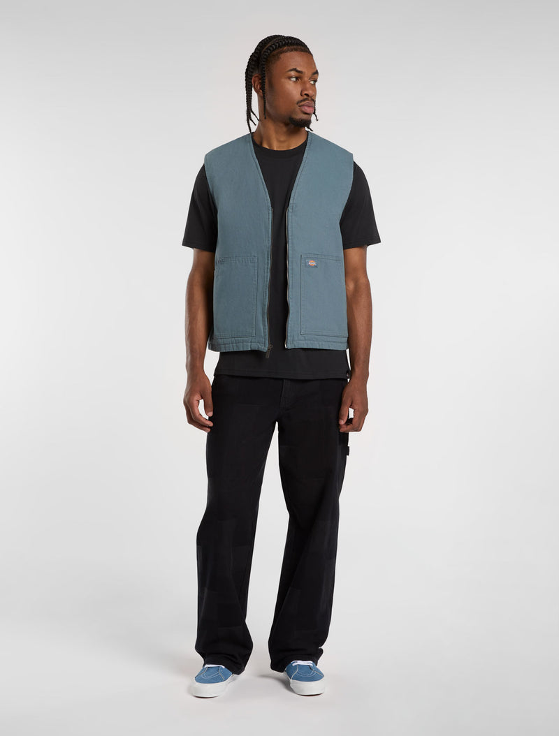 Load image into Gallery viewer, Dickies Men&#39;s Duck Canvas Gilet Vest Stormy Weather DK0A4YQKG701
