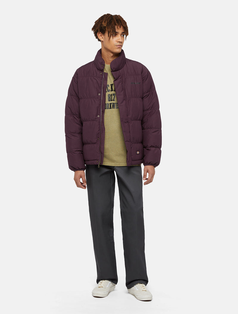 Load image into Gallery viewer, Dickies Men&#39;s Scobey Puffer Jacket Plum DK0A4Z34J56
