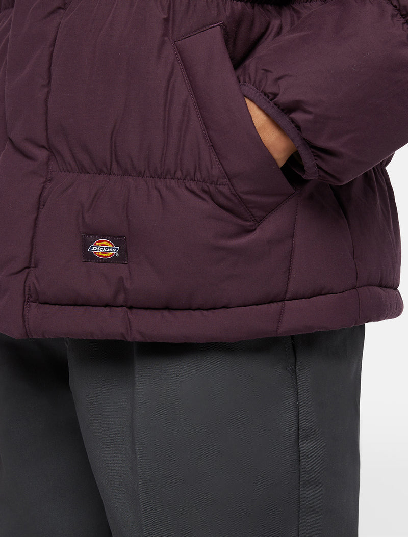 Load image into Gallery viewer, Dickies Men&#39;s Scobey Puffer Jacket Plum DK0A4Z34J56
