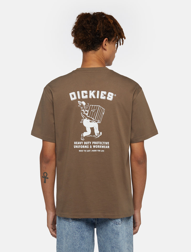 Load image into Gallery viewer, Dickies Men&#39;s Builder Short Sleeve T-Shirt Brown DK0A85SYMR11
