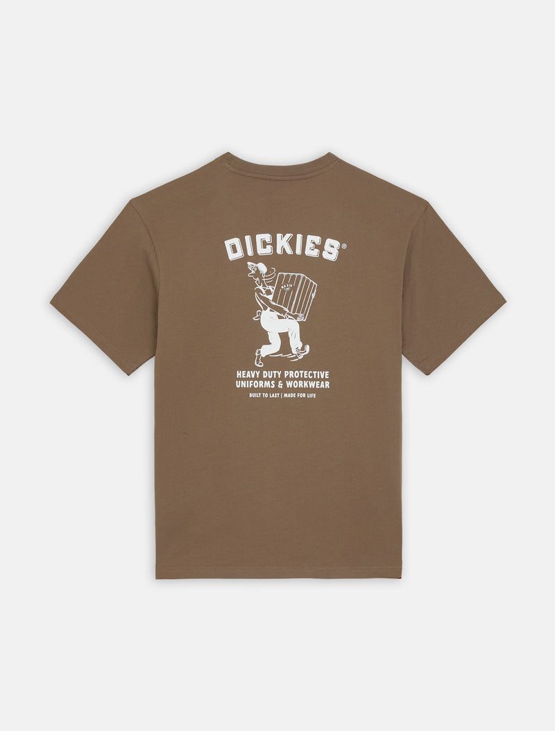 Load image into Gallery viewer, Dickies Men&#39;s Builder Short Sleeve T-Shirt Brown DK0A85SYMR11
