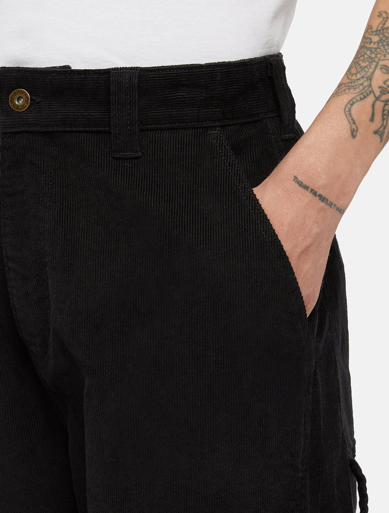 Load image into Gallery viewer, Dickies Men&#39;s Corduroy Carpenter Pants Black DK0A863VBLK
