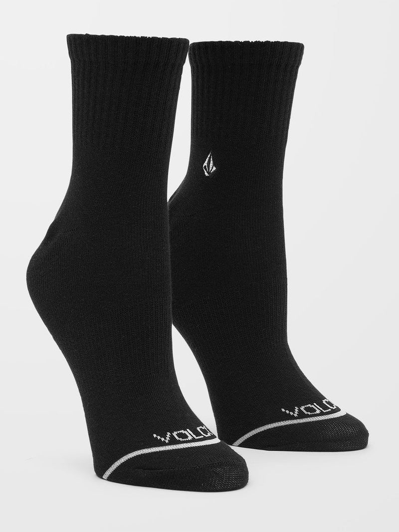 Load image into Gallery viewer, Volcom Women&#39;s The New Crew Sock (3 Pack) Assorted E6322400_AST
