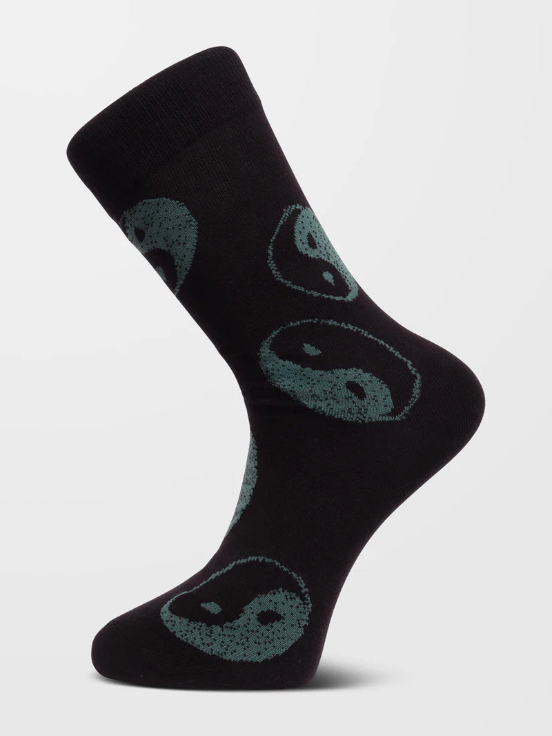 Load image into Gallery viewer, Volcom Women&#39;s Stone Sense Socks Black E6332401_BLK
