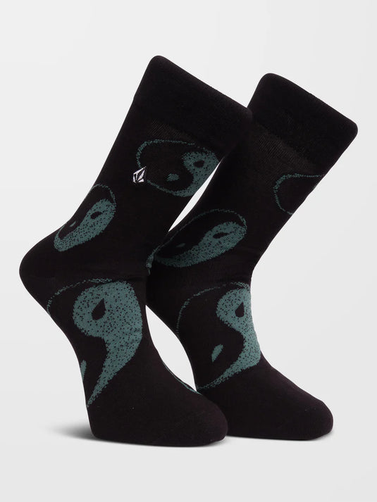 Volcom Women's Stone Sense Socks Black E6332401_BLK