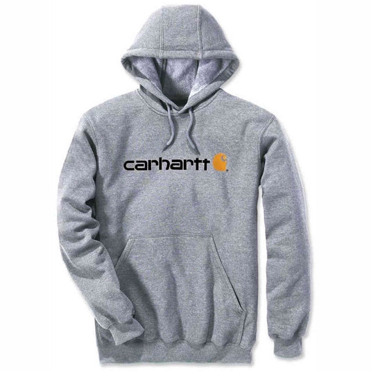 Carhartt Men's Logo Graphic Hoodie Grey 100074-034