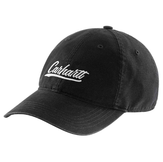 Carhartt Women's Canvas Script Graphic Cap Black 105247-BLK