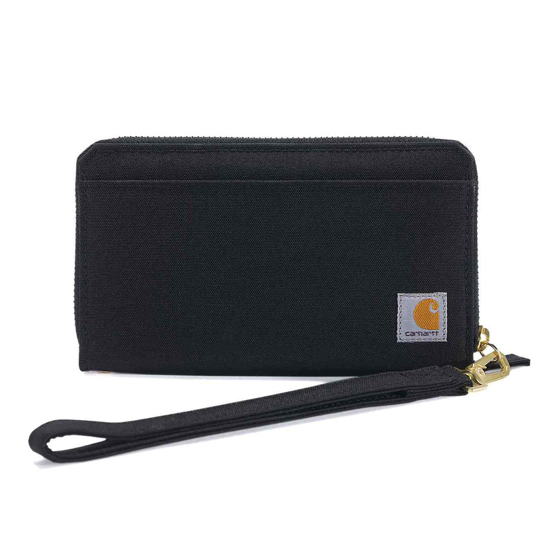 Load image into Gallery viewer, Carhartt Women&#39;s Nylon Duck Lay-Flat Clutch Wallet Black B0000246-BLK
