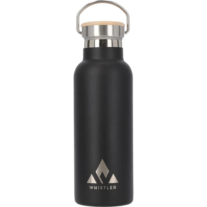 Load image into Gallery viewer, Whistler Evora Vacuum Bottle Bamboo Lid 500ml Black W234547-1001
