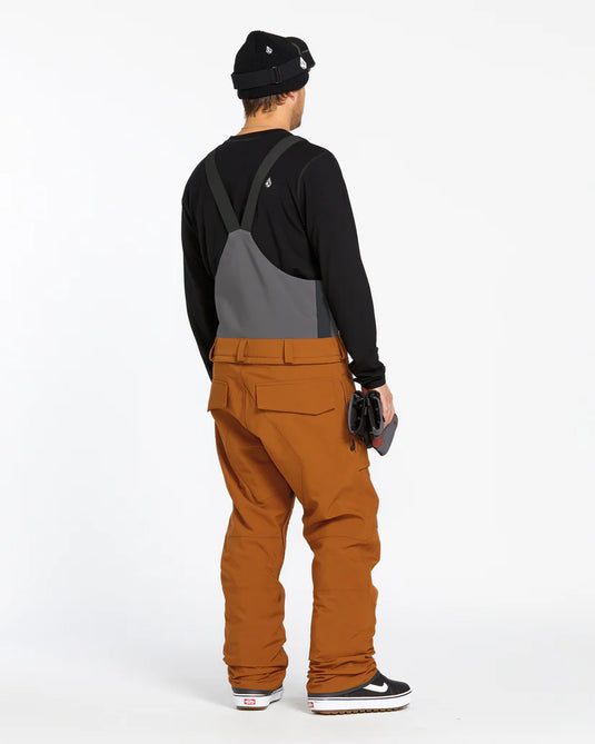 Volcom Men's Roan Bib Overall Caramel G1352508_CRL