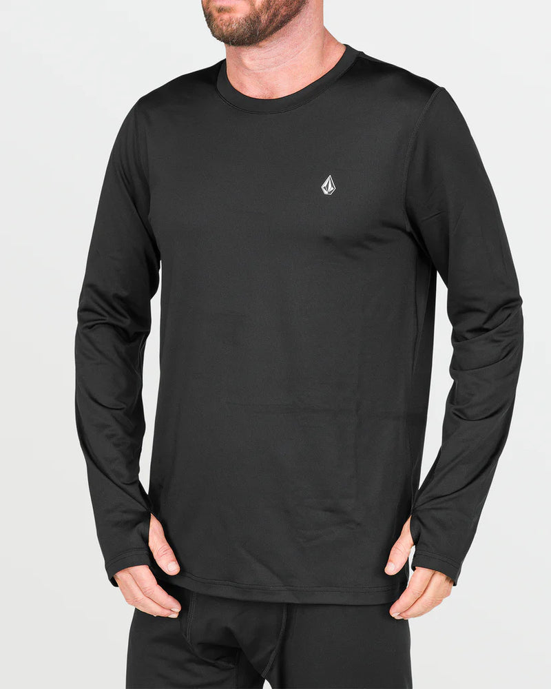 Load image into Gallery viewer, Volcom Men&#39;s V-Science Crew Base Layer Black G2152502_BLK
