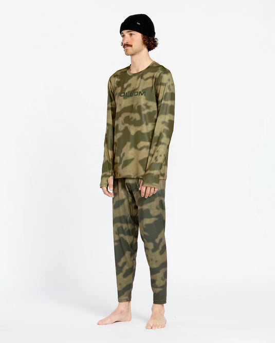 Volcom Men's V-Science Crew Base Layer Camouflage G2152502_CAM