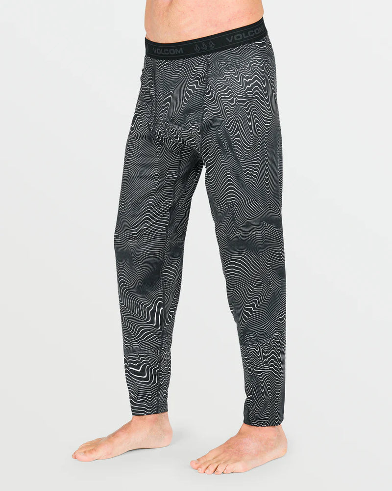 Load image into Gallery viewer, Volcom Men&#39;s V-Science Pants Base Layer Black Print G2252502_BPR
