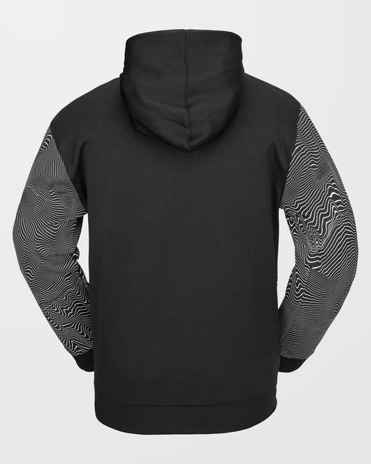 Volcom Men's Hydro Riding Hoodie Black Print G4152502_BPR