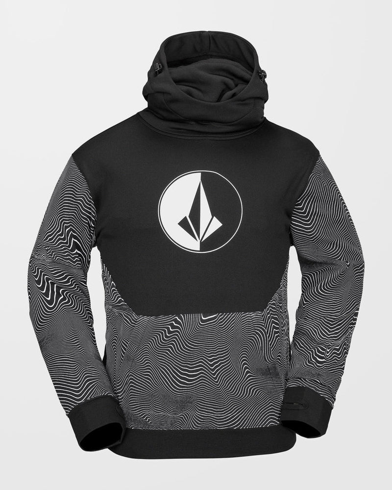 Load image into Gallery viewer, Volcom Men&#39;s Hydro Riding Hoodie Black Print G4152502_BPR
