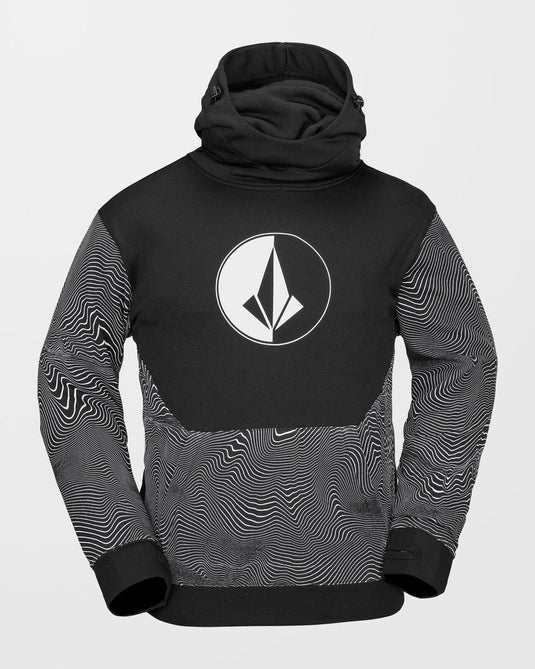 Volcom Men's Hydro Riding Hoodie Black Print G4152502_BPR