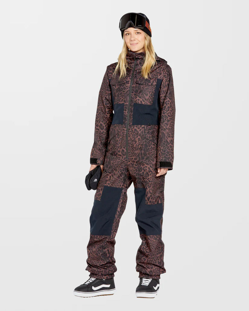 Load image into Gallery viewer, Volcom Women&#39;s Shiloh Snow Suit Leopard H0652503_LEO
