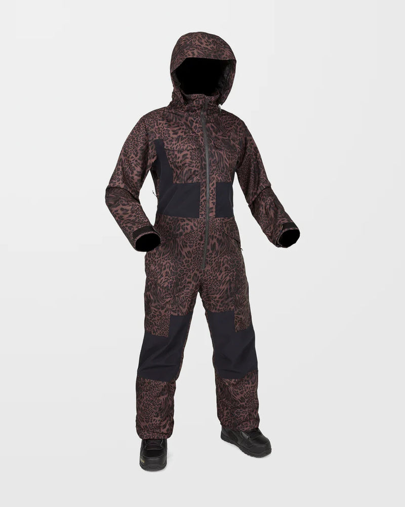 Load image into Gallery viewer, Volcom Women&#39;s Shiloh Snow Suit Leopard H0652503_LEO
