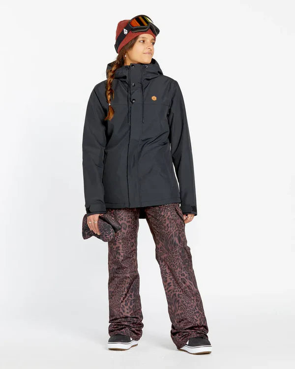 Load image into Gallery viewer, Volcom Women&#39;s Bridger Insulated Snow Pants Leopard H1252503_LEO
