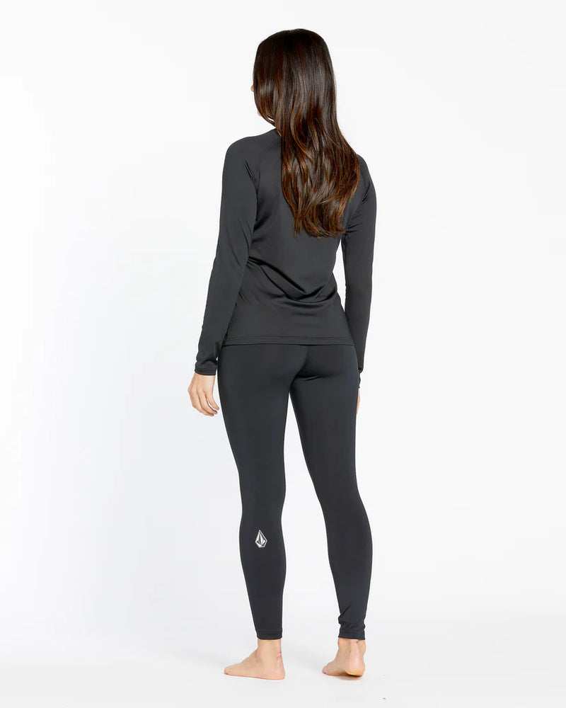 Load image into Gallery viewer, Volcom Women&#39;s V-Science Crew Base Layer Black H2152502_BLK
