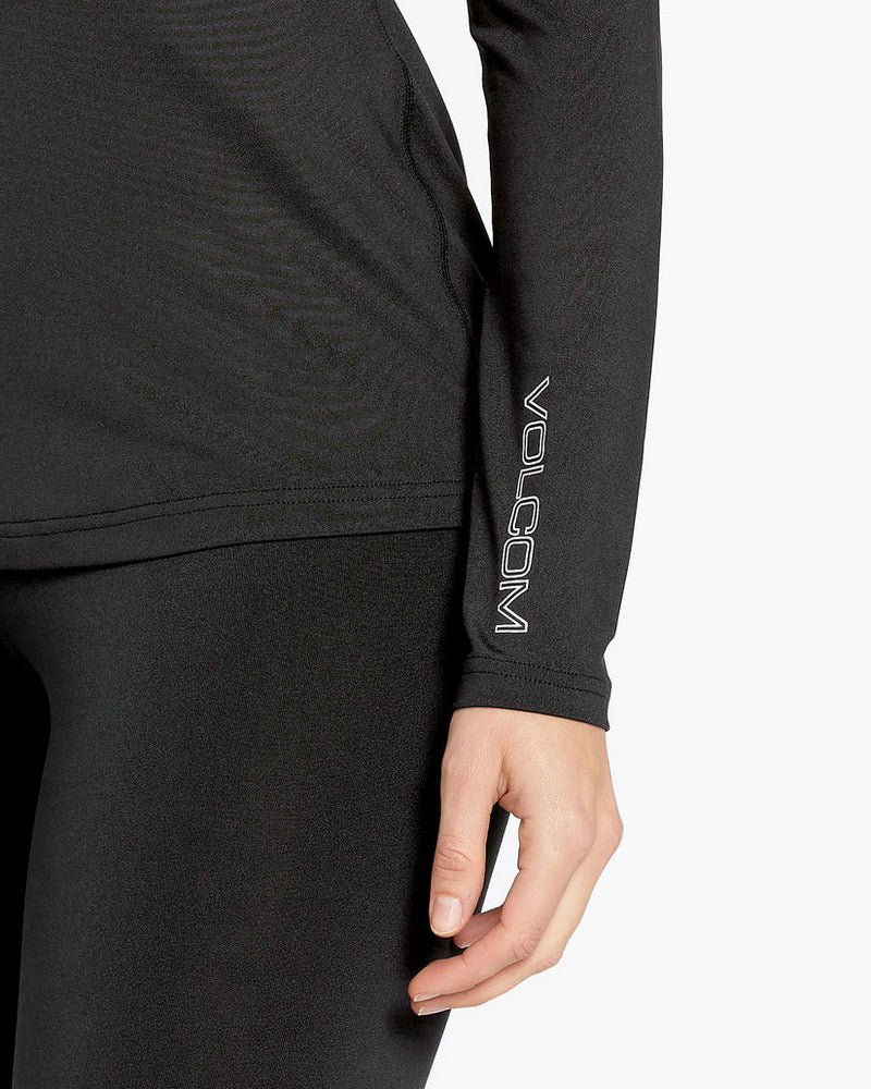 Load image into Gallery viewer, Volcom Women&#39;s V-Science Crew Base Layer Black H2152502_BLK
