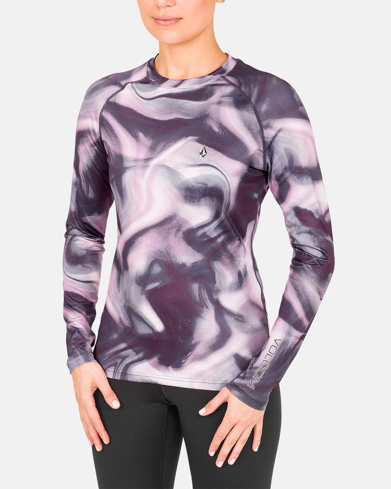 Load image into Gallery viewer, Volcom Women&#39;s V-Science Crew Base Layer Nirvana H2152502_NRV
