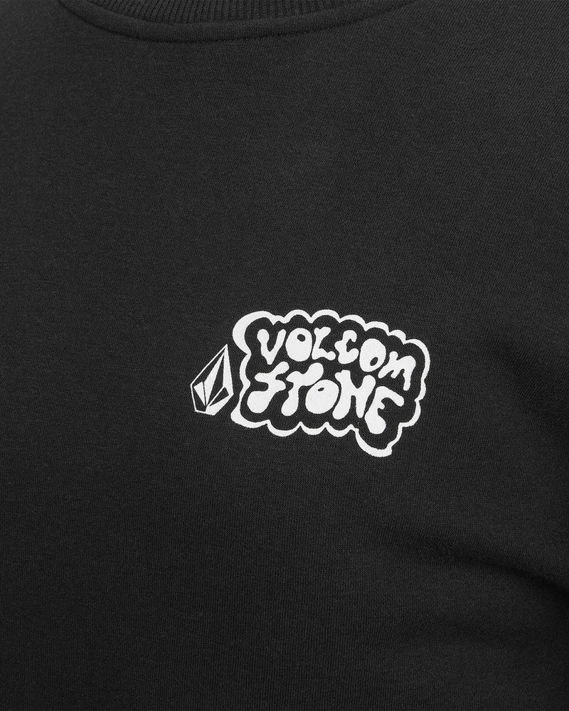 Load image into Gallery viewer, Volcom Women&#39;s Essential Crew Sweatshirt Black H4652501_BLK
