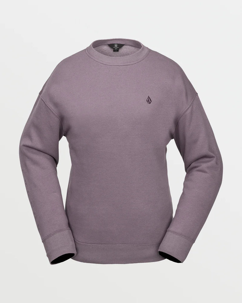 Load image into Gallery viewer, Volcom Women&#39;s Essential Crew Sweatshirt Dusty Lavender H4652501_DLV
