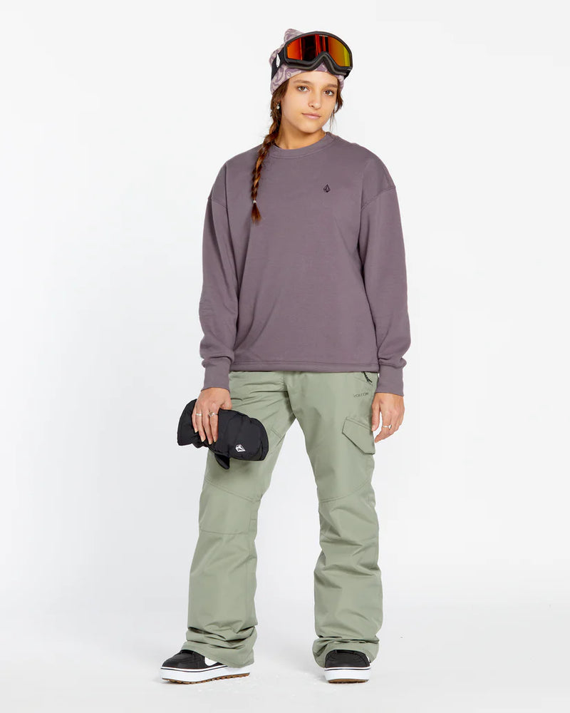 Load image into Gallery viewer, Volcom Women&#39;s Essential Crew Sweatshirt Dusty Lavender H4652501_DLV
