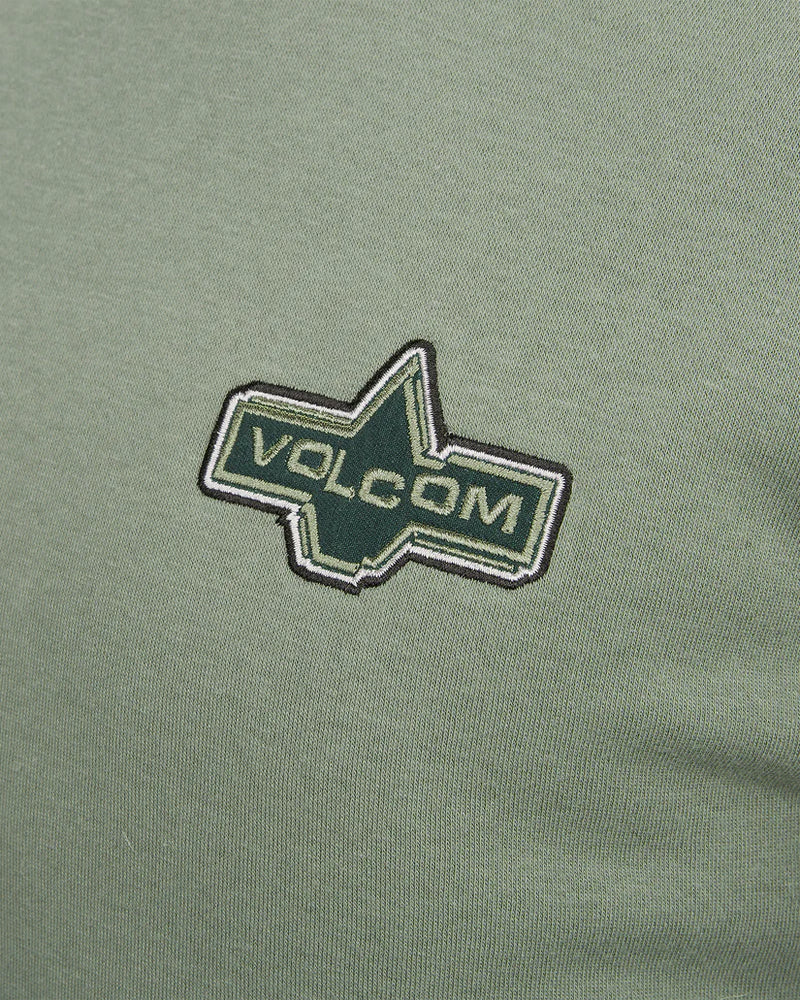 Load image into Gallery viewer, Volcom Women&#39;s Essential Crew Sweatshirt Lichen Green H4652501_LCG
