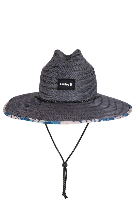 Hurley Men's Java Straw Lifeguard Hat Bue HIHM0227-031