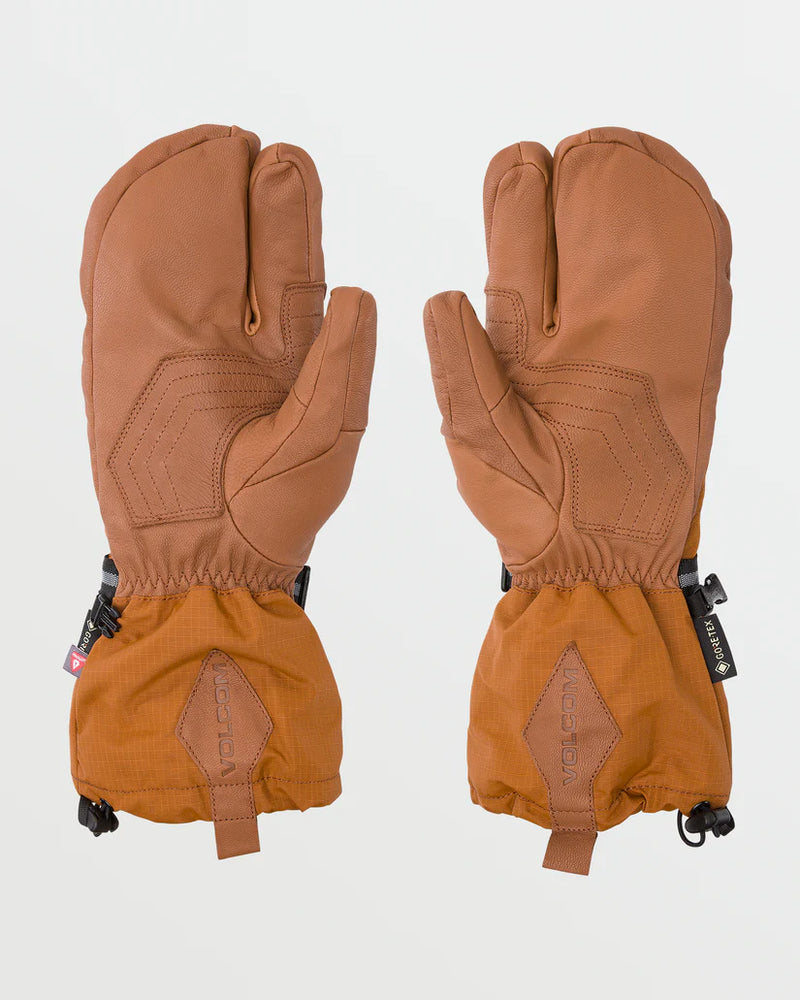 Load image into Gallery viewer, Volcom Men&#39;s Gaaas GORE-TEX Trigger Mittens Caramel J6852502_CRL
