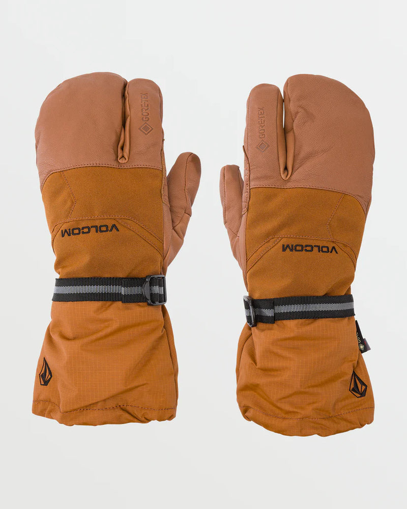 Load image into Gallery viewer, Volcom Men&#39;s Gaaas GORE-TEX Trigger Mittens Caramel J6852502_CRL
