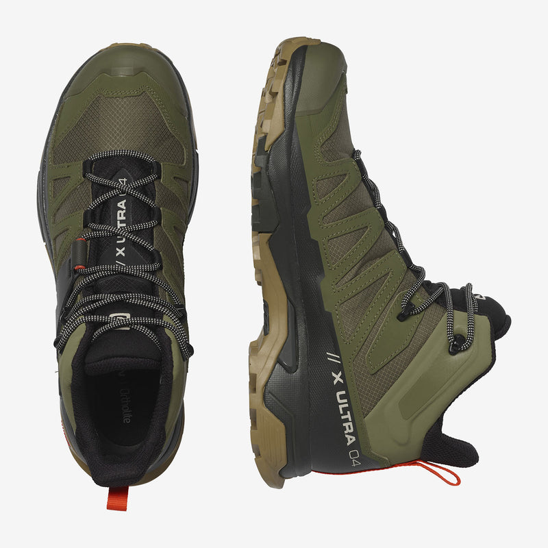 Load image into Gallery viewer, Salomon Men&#39;s X Ultra 4 Mid Gore-Tex Hiking Shoes Deep Lichen/Green Peat/Kelp L41739800
