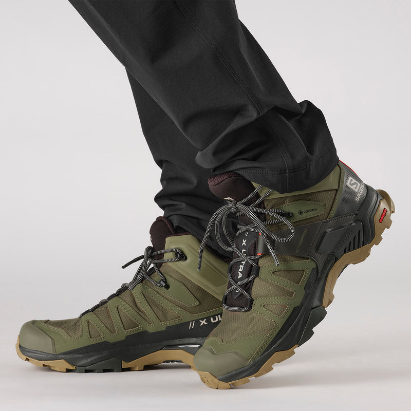 Load image into Gallery viewer, Salomon Men&#39;s X Ultra 4 Mid Gore-Tex Hiking Shoes Deep Lichen/Green Peat/Kelp L41739800
