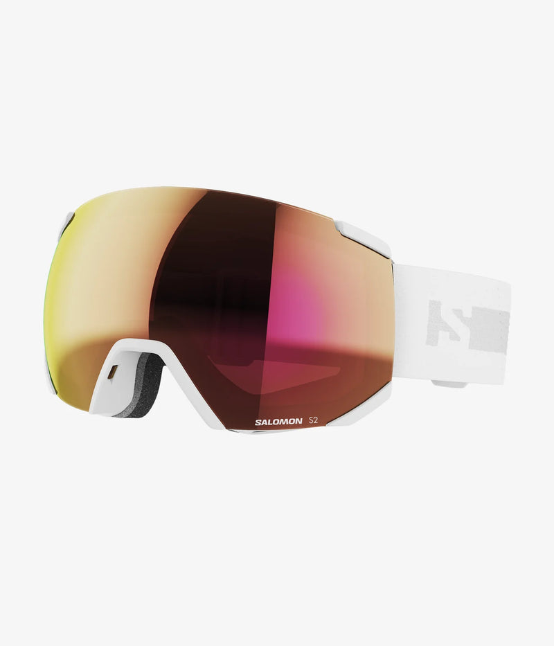 Load image into Gallery viewer, Salomon Unisex Radium Goggles White/Ruby S2 L47005600
