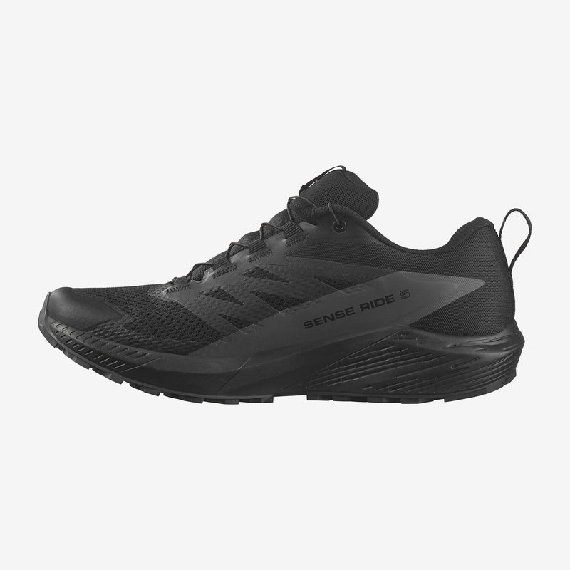 Load image into Gallery viewer, Salomon Men&#39;s Sense Ride 5 Gore-Tex Trail Shoes Black/Magnet/Black L47147200
