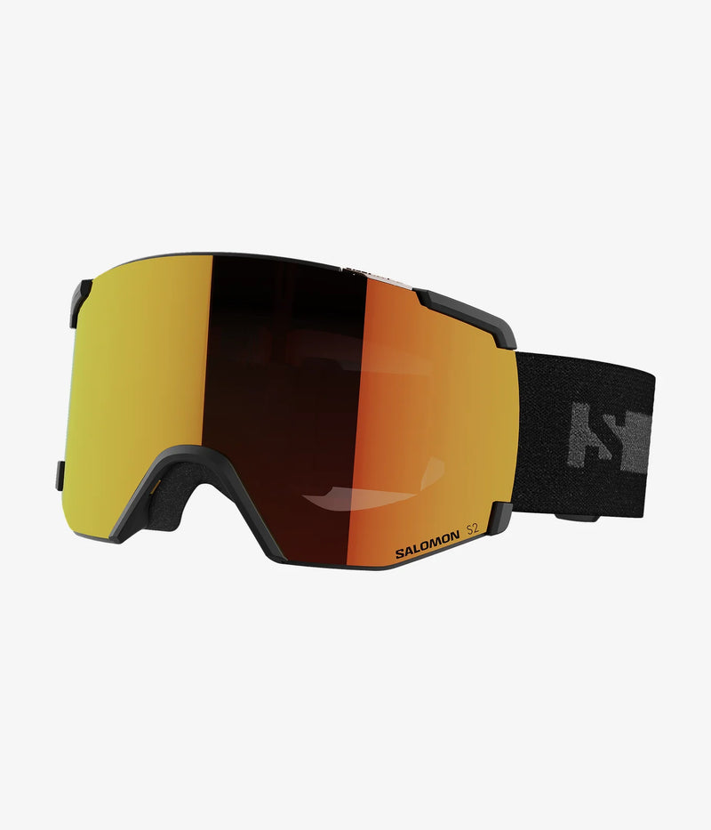 Load image into Gallery viewer, Salomon Unisex S/View Goggles Black/Mid Red S2 L47252000
