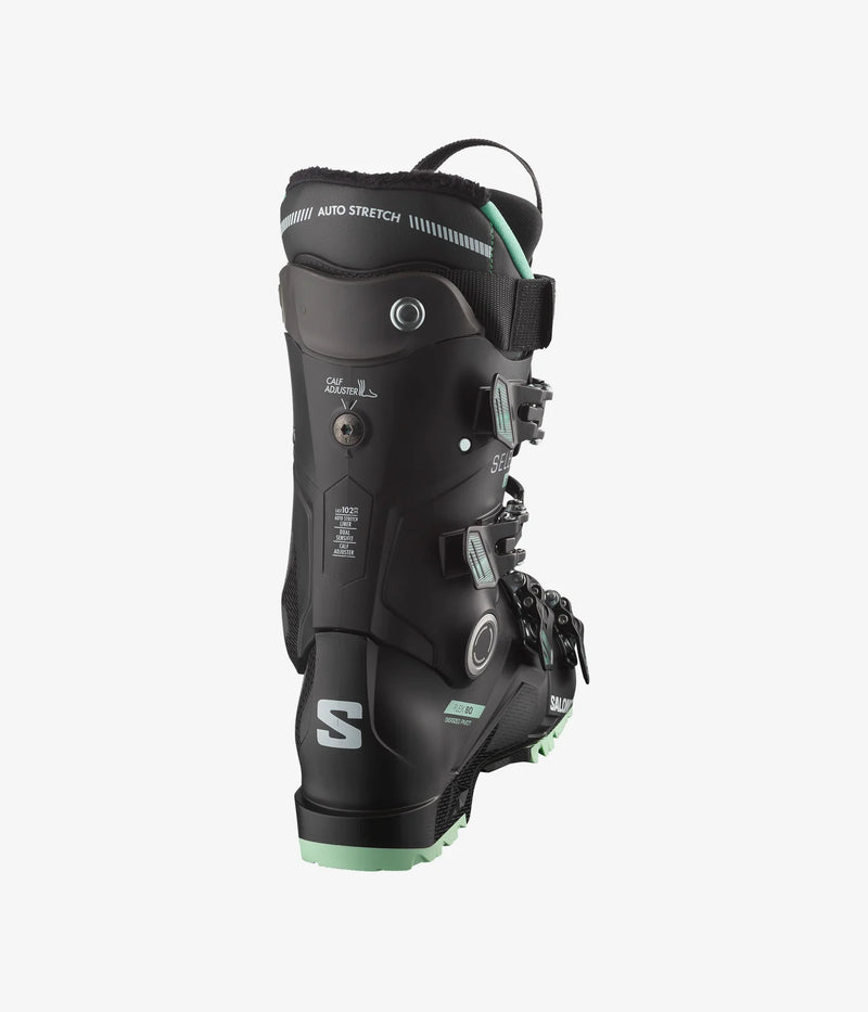 Load image into Gallery viewer, Salomon Women&#39;s Select HV 80 Ski Boots Black/Spearmint/Beluga L47343100
