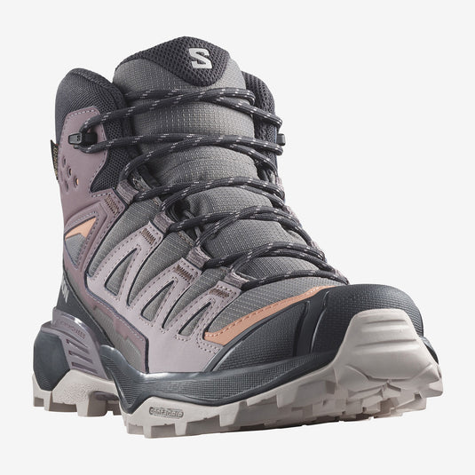 Salomon Women's X Ultra 360 Mid Gore-Tex Hiking Shoes Plum Kitten/Phantom/Cork L47448700