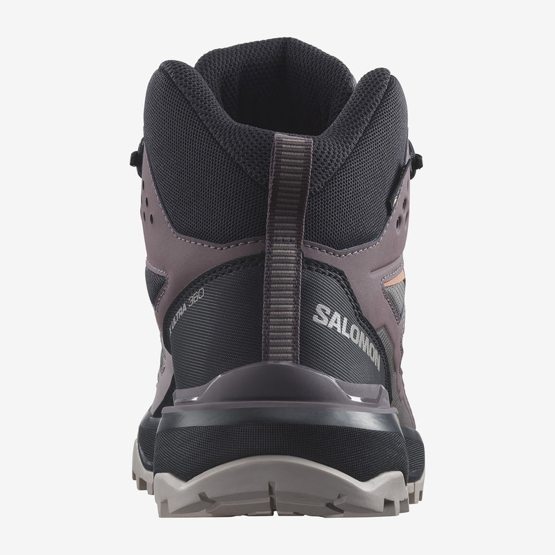 Load image into Gallery viewer, Salomon Women&#39;s X Ultra 360 Mid Gore-Tex Hiking Shoes Plum Kitten/Phantom/Cork L47448700
